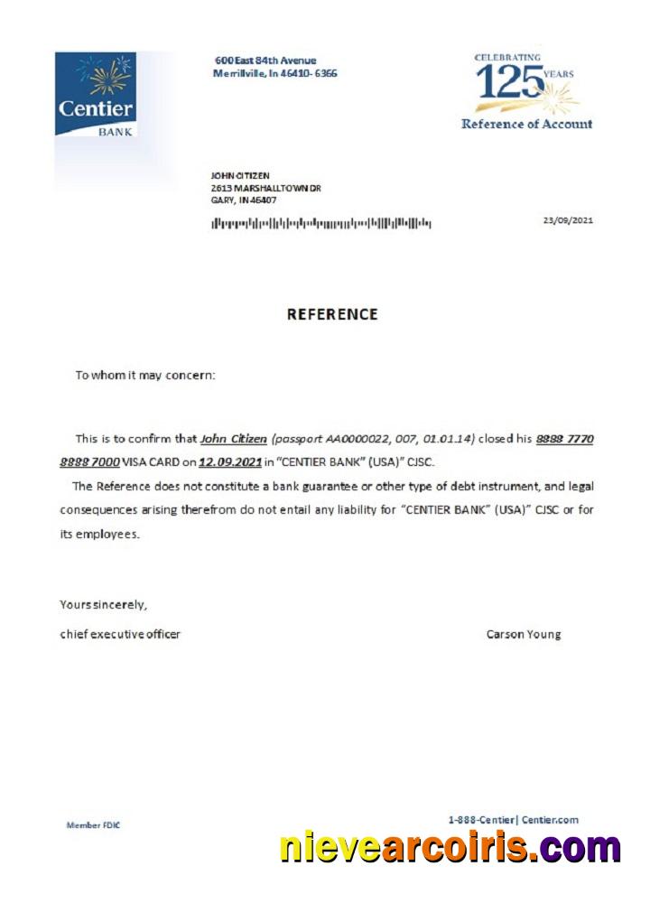 USA Centier closure reference